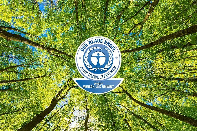 Auszeichnung der REGUPOL Trittschalldämmung mit dem Umweltzeichen  "Blauer Engel" | Kennzeichnung als "umweltfreundlich"